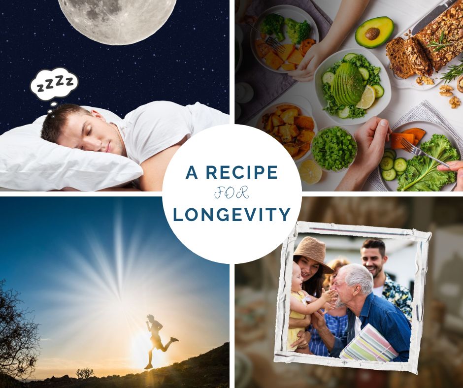 **Recipe for Longevity – Vitamin D, Sleep, Diet, Social Connection, Sunlight, and Physical Activity
